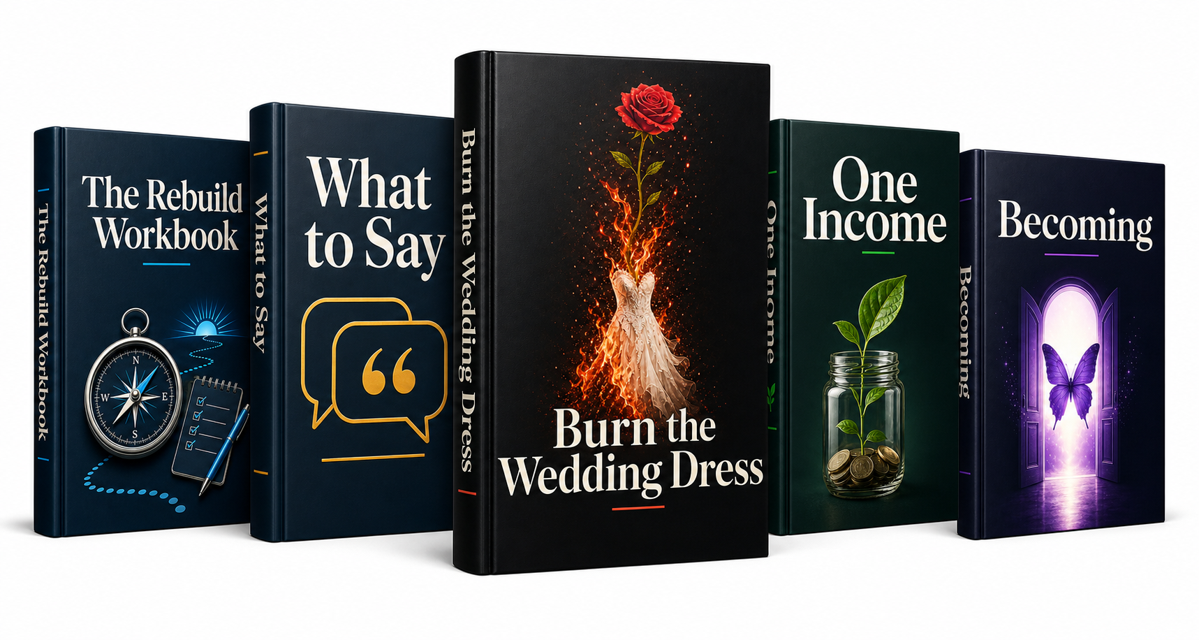 The Burn the Wedding Dress book set